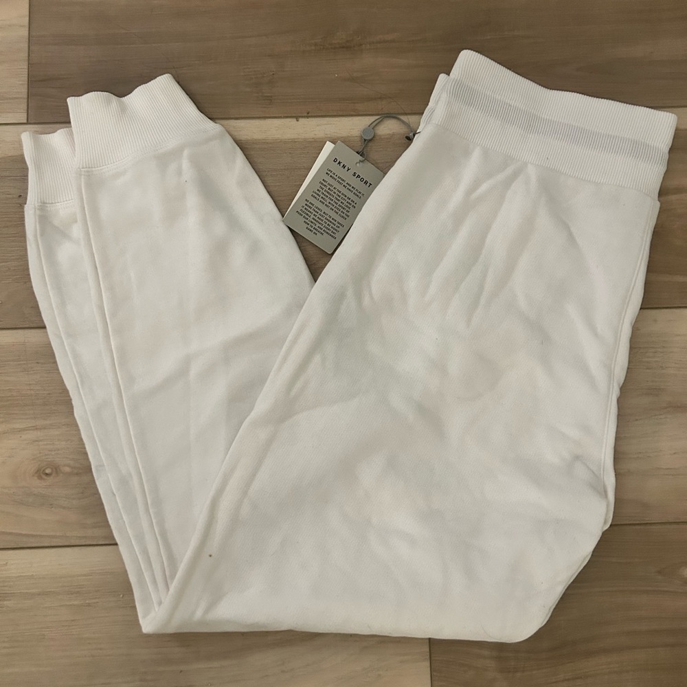 DKNY White Sweatpants